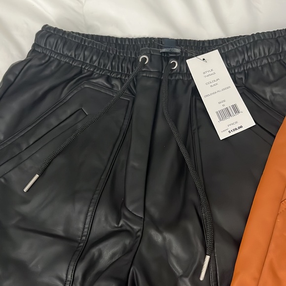 faux leather joggers - Picture 2 of 4